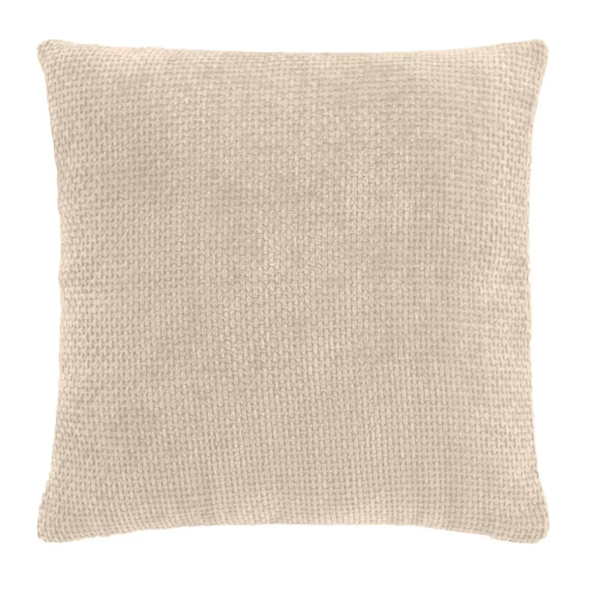 Cuscino quadrato in velluto (45 x 45 cm) Leo Ecru