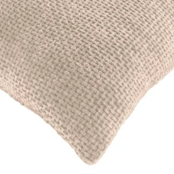 Cuscino quadrato in velluto (45 x 45 cm) Leo Ecru