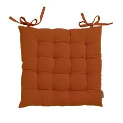 Cuscino quadrato per sedia in cotone (40 x 40 cm) Pixel Terracotta
