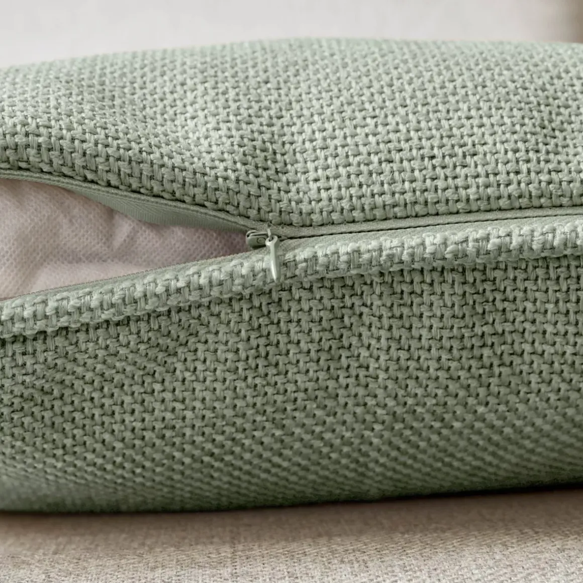 Cuscino quadrato tessuto (45 x 45 cm) Alba Verde rosmarino