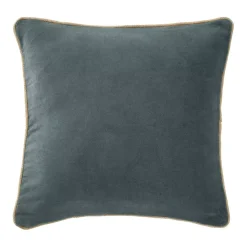 Cuscino quadrato velluto di cotone (45 x 45 cm) Victor Grigio ardesia