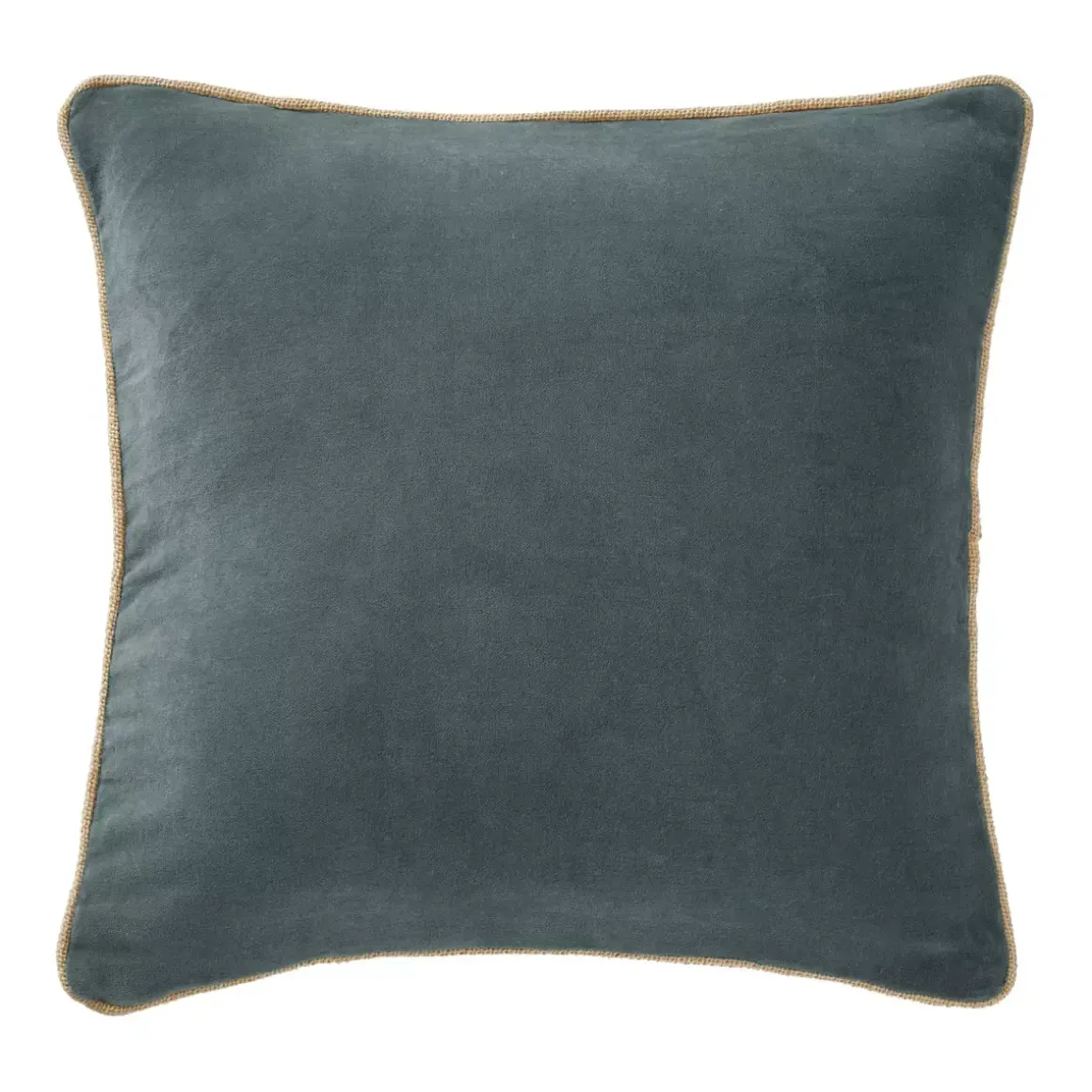 Cuscino quadrato velluto di cotone (45 x 45 cm) Victor Grigio ardesia