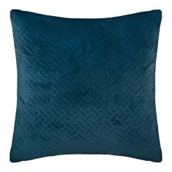 Cuscino quadrato velluto (40 x 40 cm) Dolce Blu ottanio