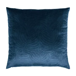 EMINZA Cuscini E Fodere-Cuscino quadrato velluto (60 x 60 cm) Fern Blu marino