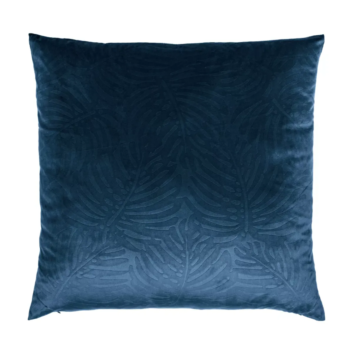 EMINZA Cuscini E Fodere-Cuscino quadrato velluto (60 x 60 cm) Fern Blu marino