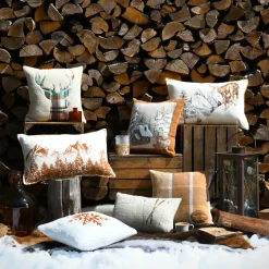 Cuscino Rettangolare Cotone (40 x 60 cm) Wildforest Camel