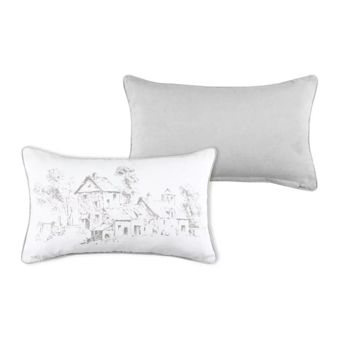 Cuscino rettangolare cotone (50 cm) Sophie Ecru