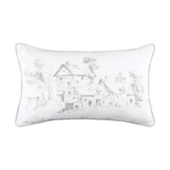Cuscino rettangolare cotone (50 cm) Sophie Ecru