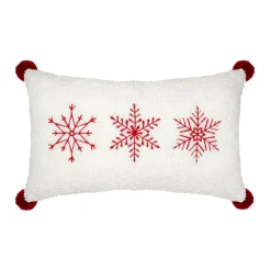 Cuscino rettangolare effetto pelliccia sintetica (30 x 50 cm) Bessey Rosso