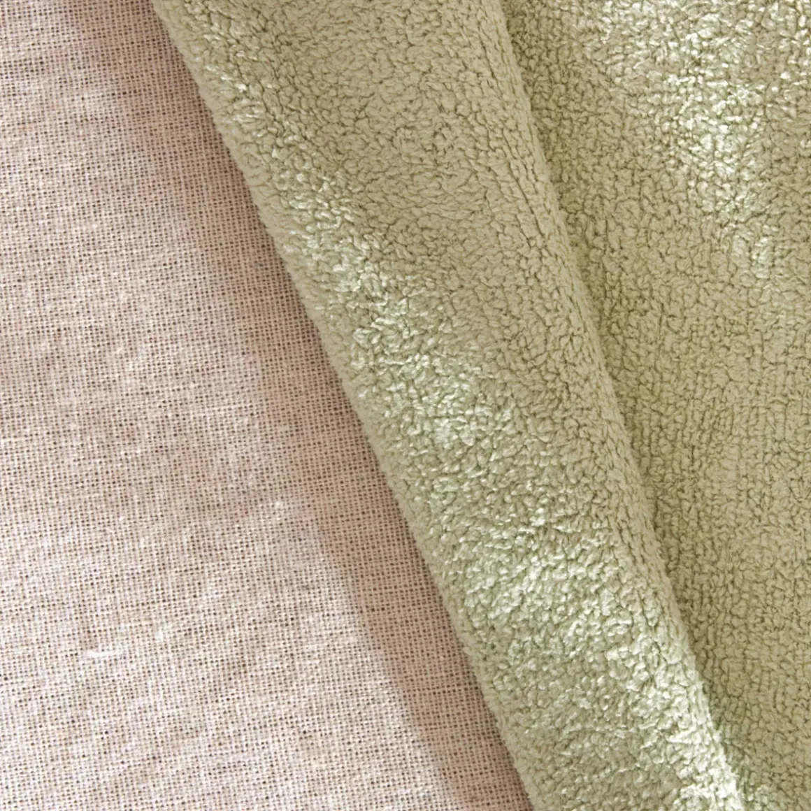Cuscino rettangolare in bouclé (30 x 50 cm) Ava Verde rosmarino