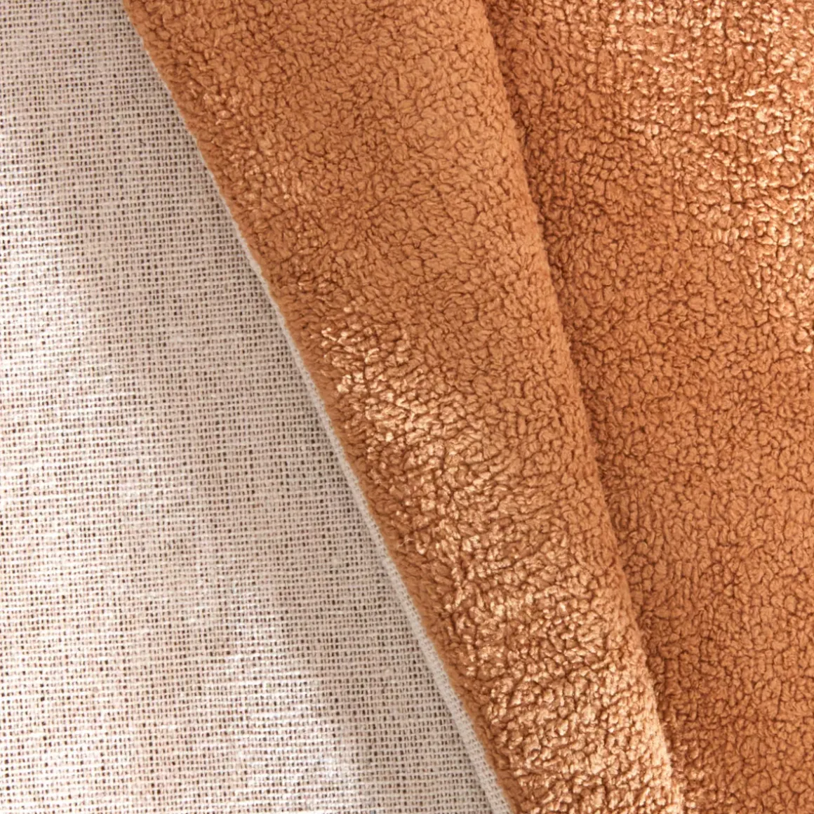 Cuscino rettangolare in bouclé (30 x 50 cm) Ava Camel
