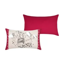 Cuscino rettangolare in cotone (30 x 50 cm) Villard Ecru