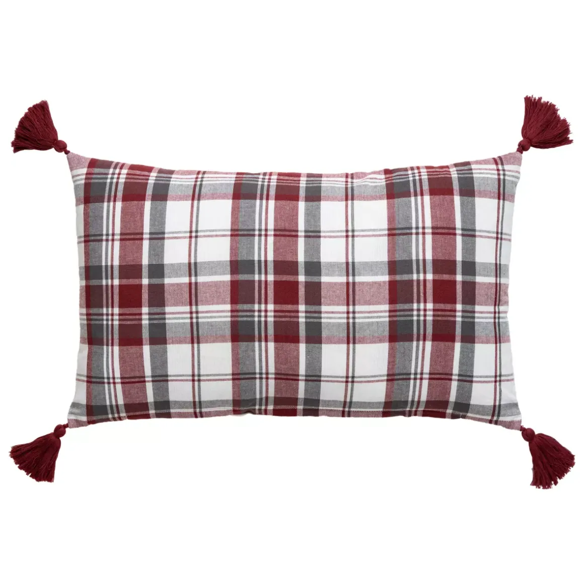Cuscino rettangolare in cotone (30 x 50 cm) Megeve Rosso