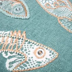 Cuscino rettangolare in cotone (35 x 50 cm) Barbados Verde celadon