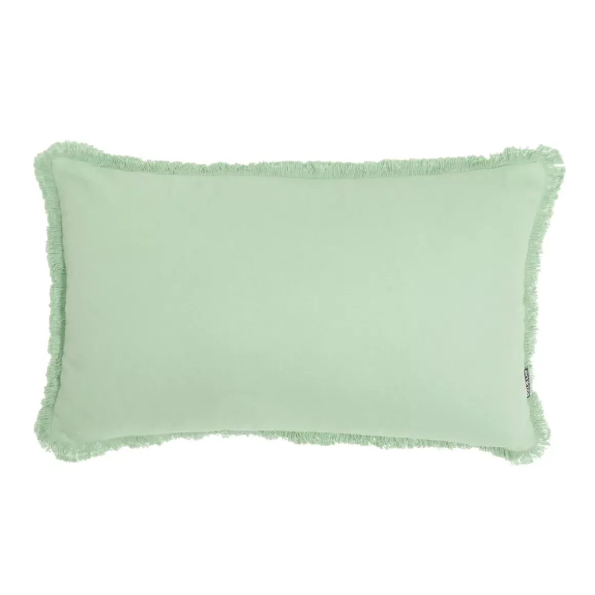 Cuscino rettangolare in cotone (40 x 60 cm) Pixel frange Verde menta