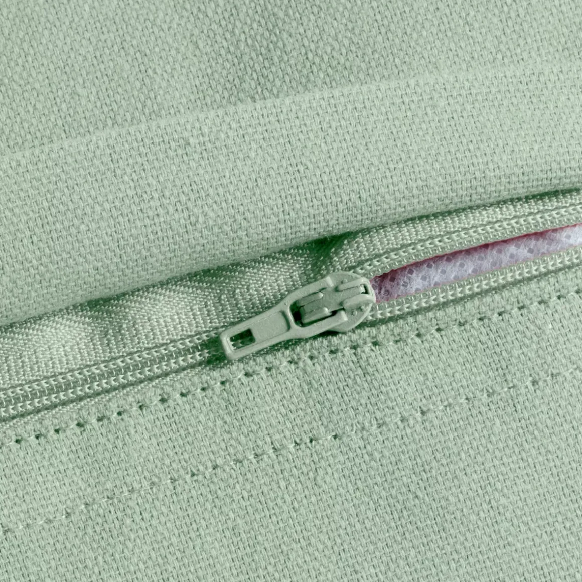 Cuscino rettangolare in cotone (40 x 60 cm) Pixel frange Verde menta