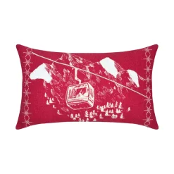 Cuscino rettangolare in cotone (30 x 50 cm) Villard Rosso