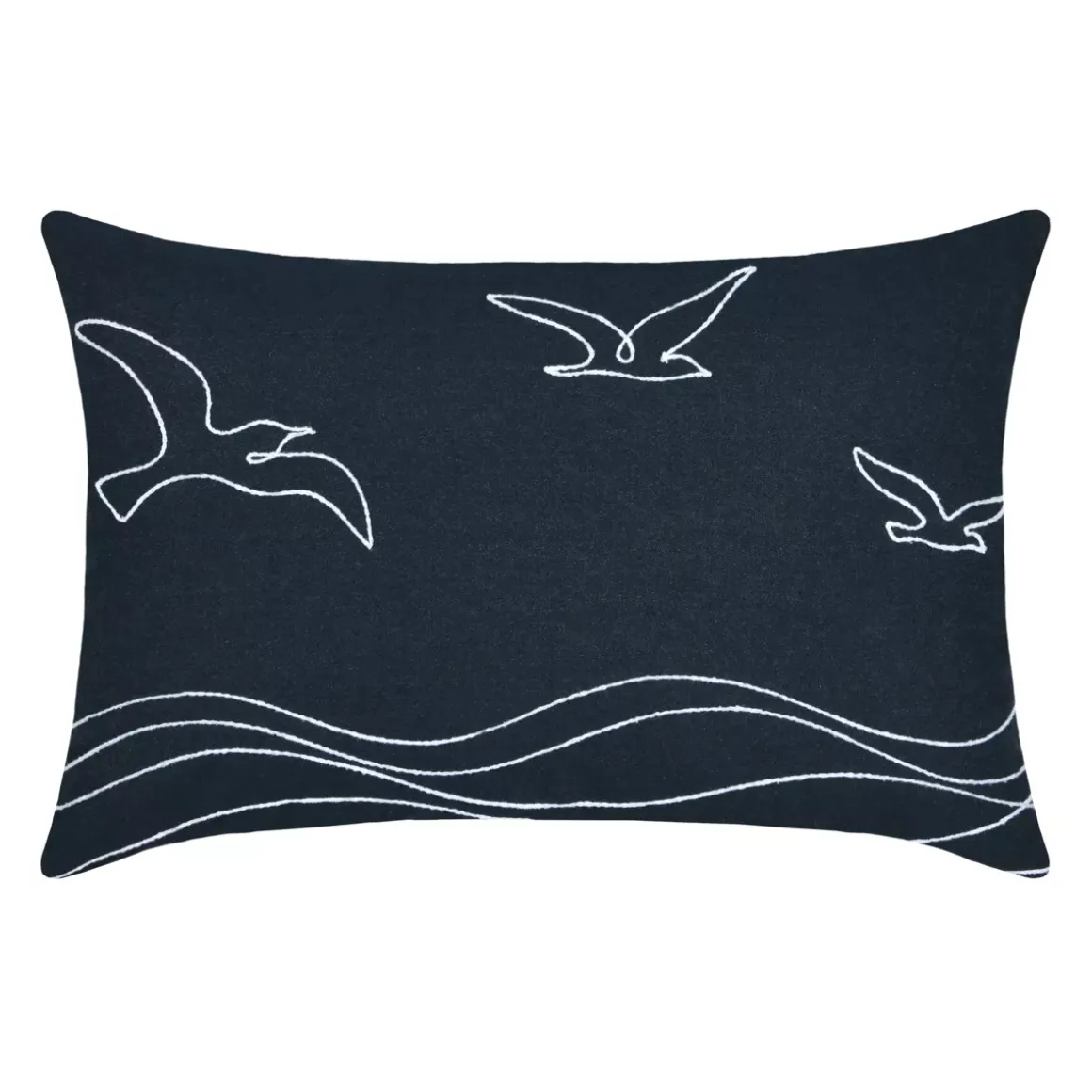 Cuscino rettangolare in cotone (40 x 60 cm) Bordemer Blu jeans