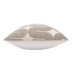 Cuscino rettangolare in cotone (40 x 60 cm) Ondine Nero