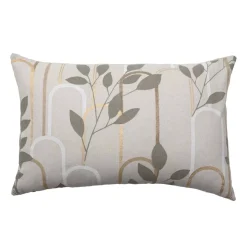 Cuscino rettangolare in cotone (40 x 60 cm) Roseris Grigio