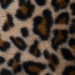 Cuscino rettangolare in finta pelliccia leopardata (50 x 80 cm) Fauves Camel