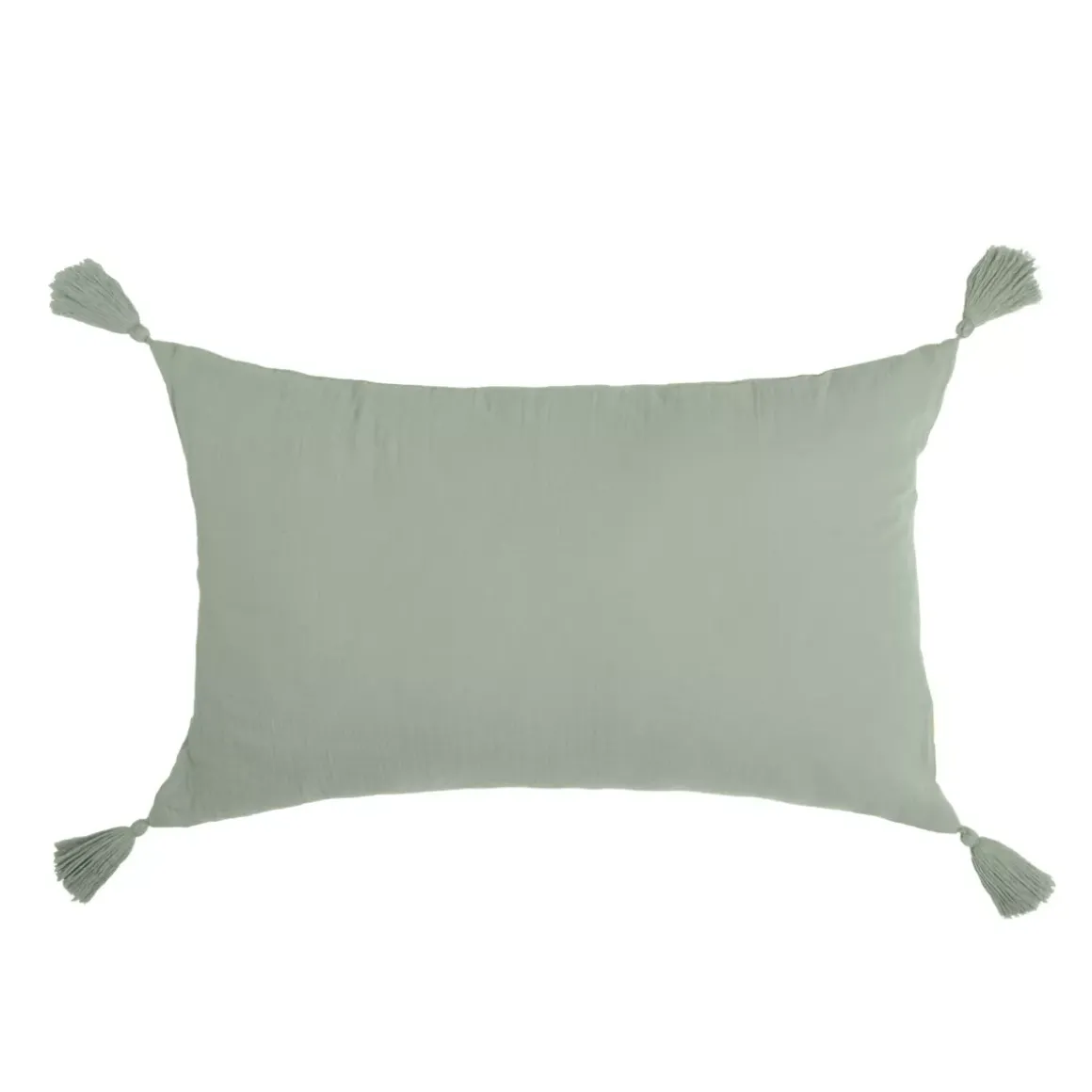 Cuscino rettangolare in garza di cotone (40 x 60 cm) Gaia Verde eucalipto