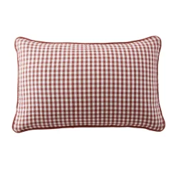Cuscino rettangolare in garza di cotone (40 x 60 cm) Gaïa vichy Terracotta