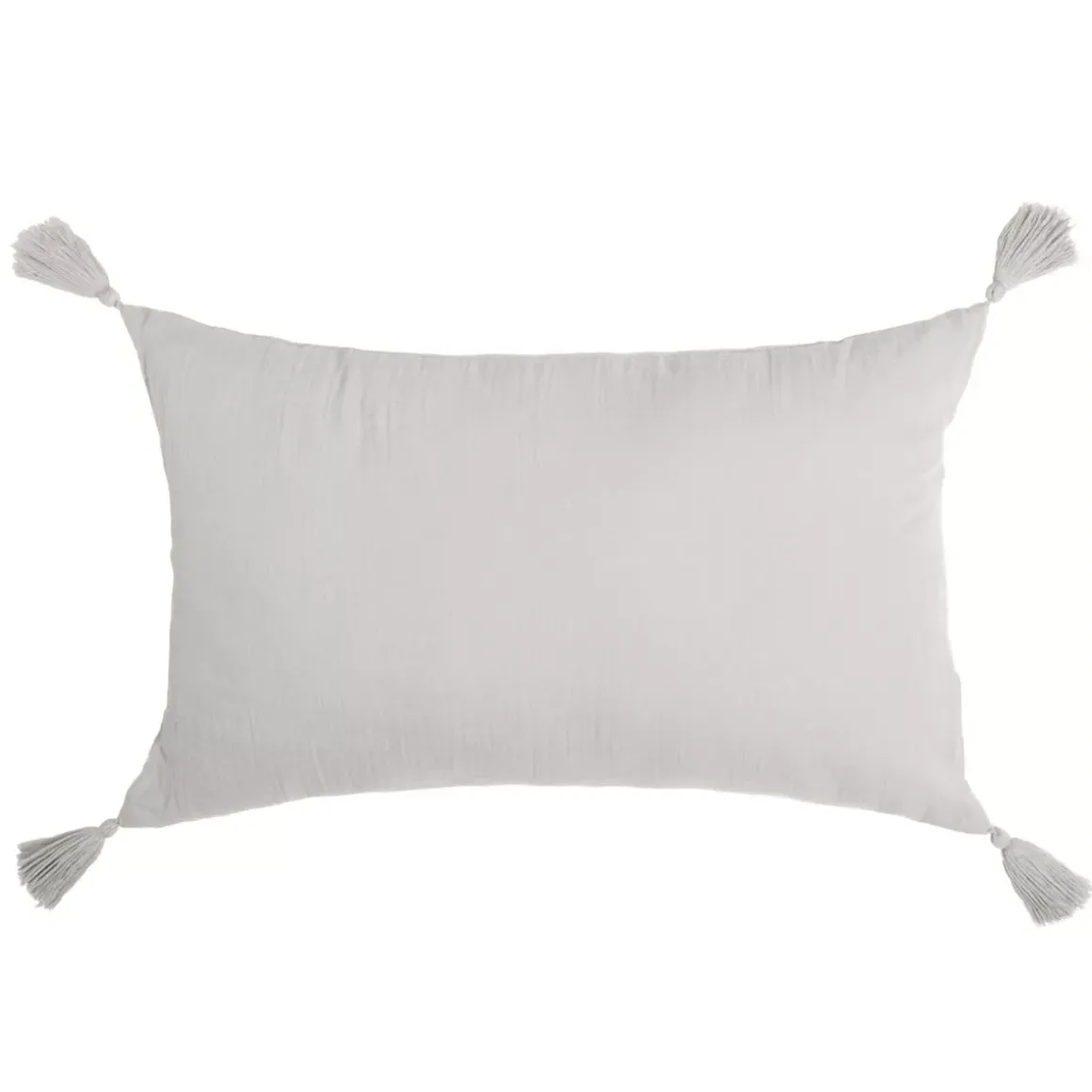 Cuscino rettangolare in garza di cotone (40 x 60 cm) Gaia Grigio nuvola