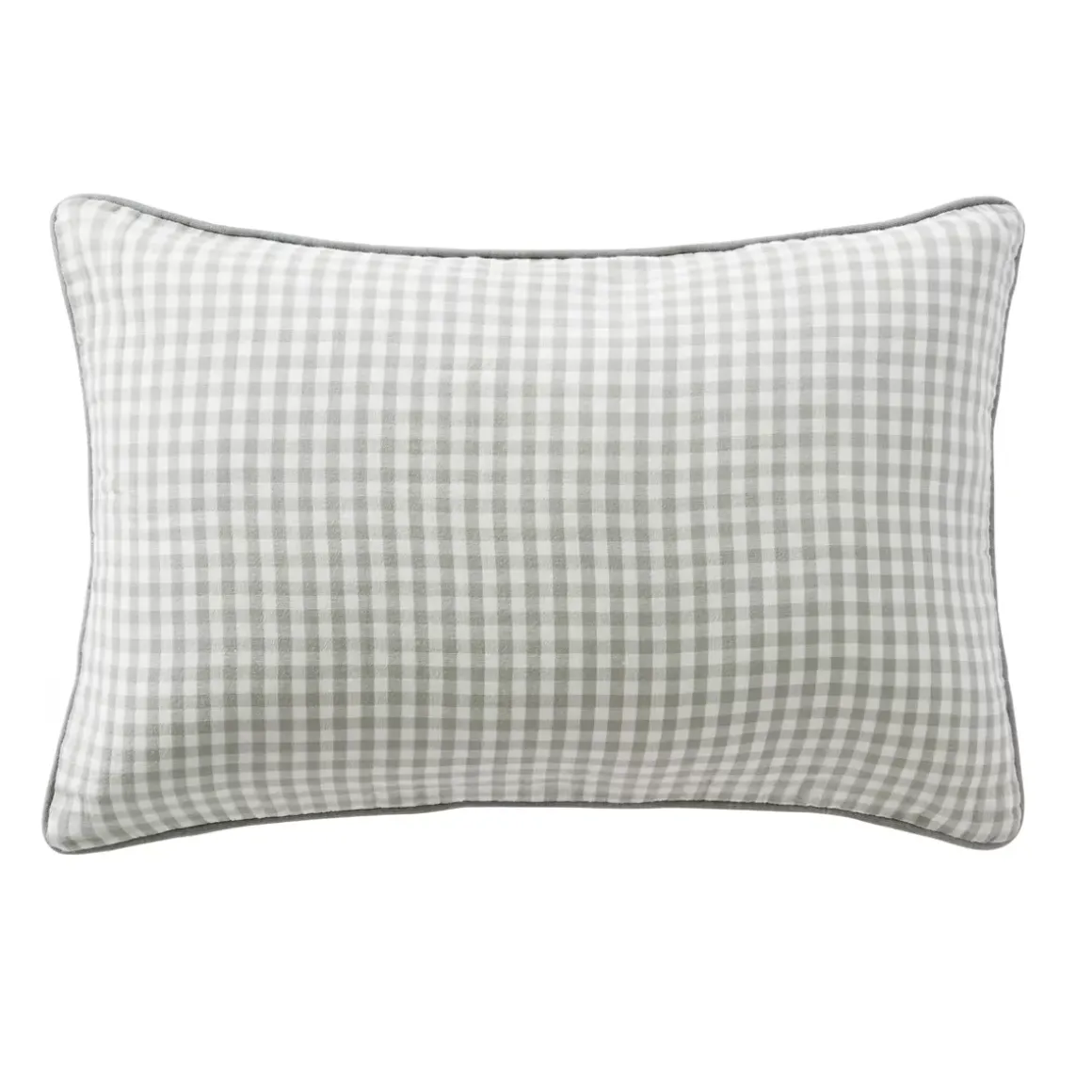 Cuscino rettangolare in garza di cotone (40 x 60 cm) Gaïa vichy Verde eucalipto