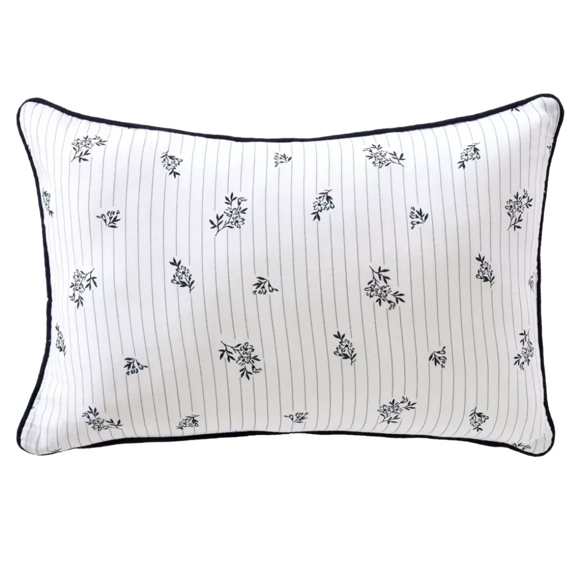 Cuscino rettangolare in garza di cotone (40 x 60 cm) Gaïa Iris Blu