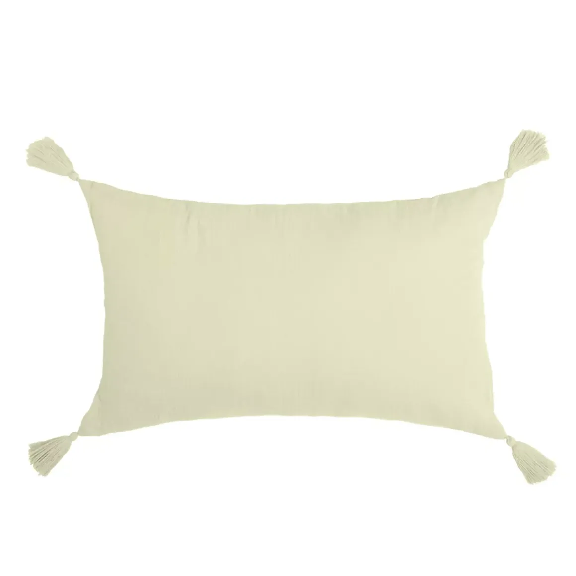 Cuscino rettangolare in garza di cotone (40 x 60 cm) Gaia Verde tiglio