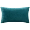 Cuscino rettangolare velluto (30 x 50 cm) Dolce Blu ottanio