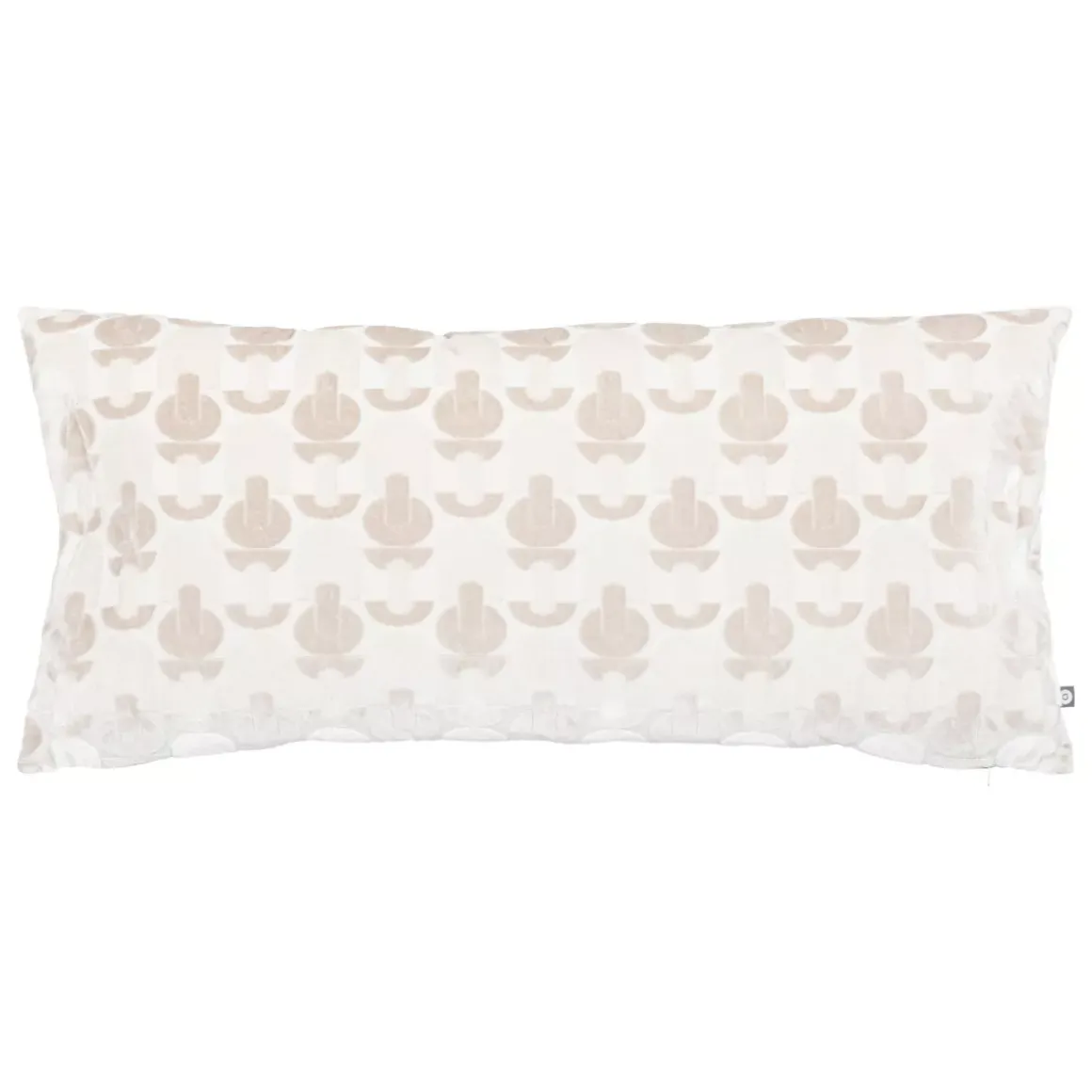 Cuscino rettangolare velluto (35 x 75 cm) Luna Ecru