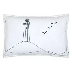 Cuscino Rettangolare (40 x 60 cm) Bordemer Bianco