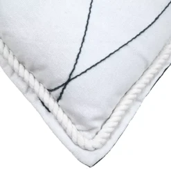 Cuscino Rettangolare (40 x 60 cm) Bordemer Bianco