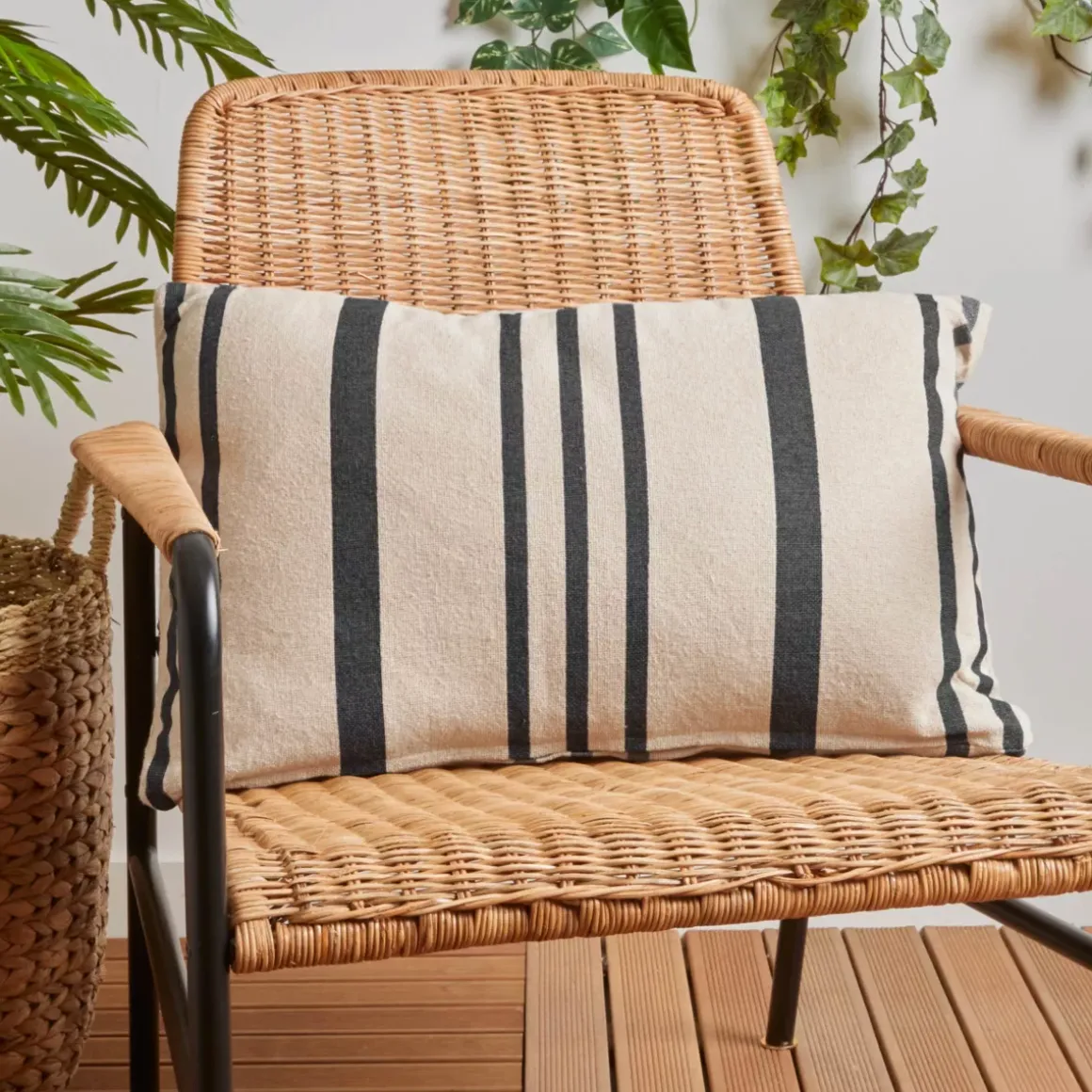 Cuscino rettangolare (40 x 60 cm) Manduel Grigio ardesia