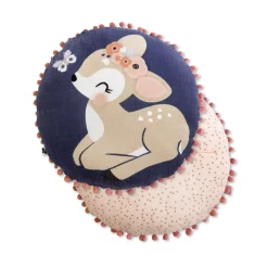 Cuscino rotondo bambino cotone (40 cm) Forêt enchantée Multicolore