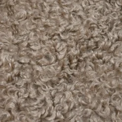 Cuscino rotondo bouclé (40 cm) Cosylife Tortora