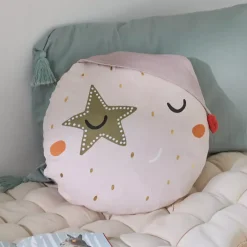 Cuscino rotondo in cotone per bambini (40 cm) Sky Dream Multicolore