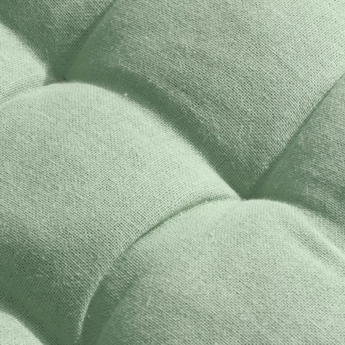 Cuscino rotondo per sedia in cotone (40 cm) Pixel Verde menta