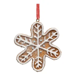 FEERIC LIGHTS Addobbi Natalizi-Decorazione da appendere di Natale (D8 cm) Fiocco di neve in biscotto