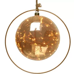 KAEMINGK Decorazioni E Oggetti Natalizi|Oggetti Decorativi E Illuminati-Decorazione da appendere luminosa a pile 30 LED (D20 cm) Luna d'Inverno /bianco caldo