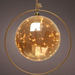 KAEMINGK Decorazioni E Oggetti Natalizi|Oggetti Decorativi E Illuminati-Decorazione da appendere luminosa a pile 30 LED (D20 cm) Luna d'Inverno /bianco caldo