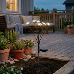 KAEMINGK Luci Per Esterno-Decorazione luminosa Solare da infilare nel terreno (H70 cm) Flowers