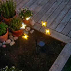 KAEMINGK Luci Per Esterno-Decorazione luminosa Solare con picchetto (H60 cm) Farfalle