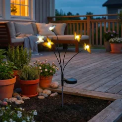 KAEMINGK Luci Per Esterno-Decorazione luminosa Solare con picchetto (H60 cm) Farfalle