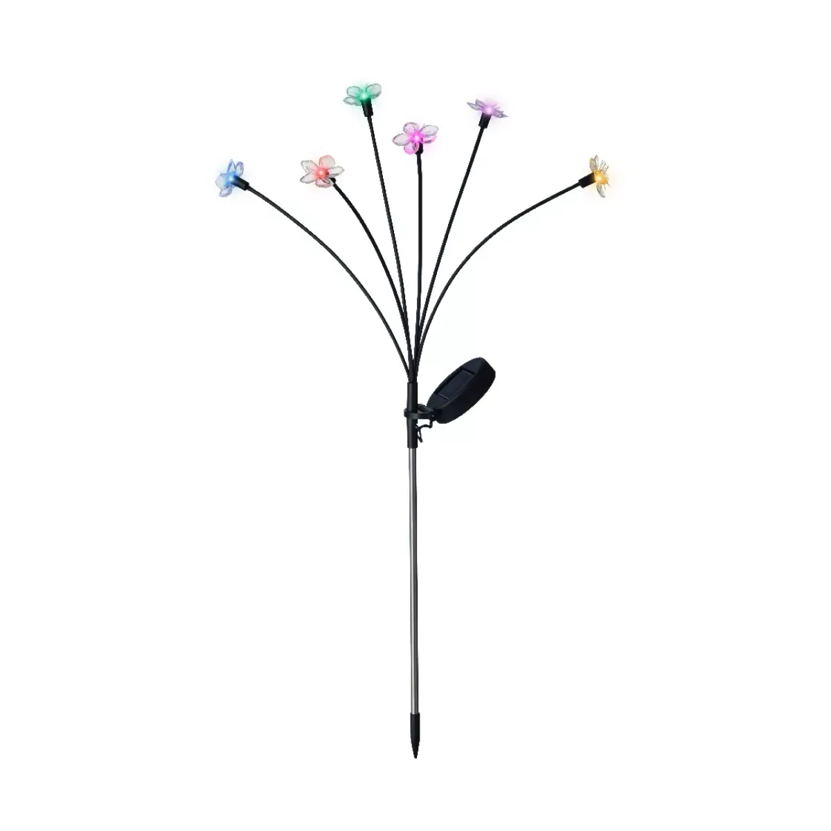 KAEMINGK Luci Per Esterno-Decorazione luminosa Solare da infilare nel terreno (H70 cm) Flowers
