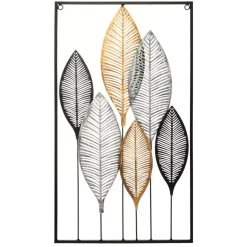 ATMOSPHERA Quadri & Decorazioni Murali-Decorazione murale Foglie e oro