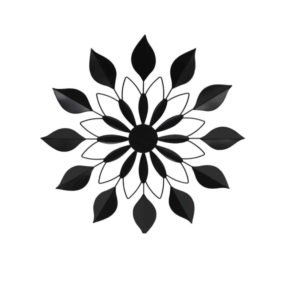 EMINZA Quadri & Decorazioni Murali-Decorazione murale in metallo (D71 cm) Fiore