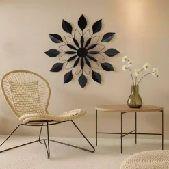 EMINZA Quadri & Decorazioni Murali-Decorazione murale in metallo (D71 cm) Fiore
